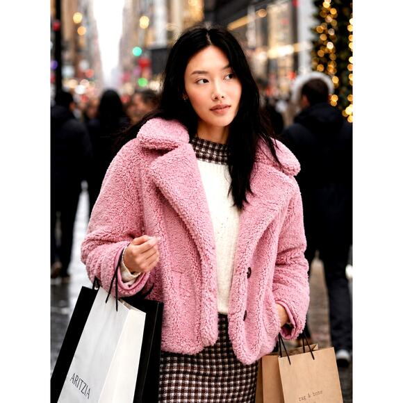 Free People Jackets & Blazers - Free People Joplin Cozy Jacket in Pink size M